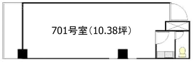パル汐留701 間取り図