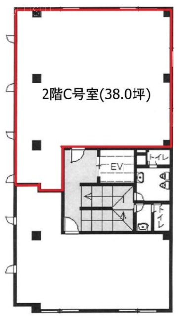 呉羽小野木(くれは)ビルC 間取り図