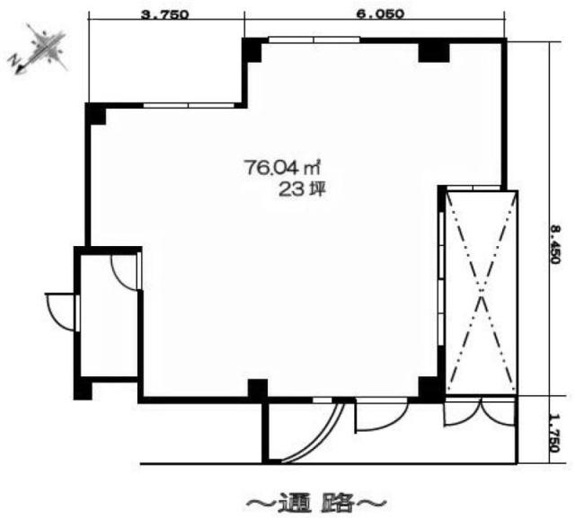 ヴィラ神宮1F 間取り図
