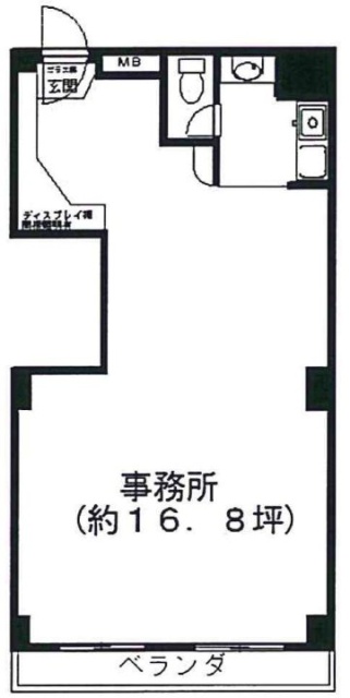 モナークマンション川越ビル201 間取り図