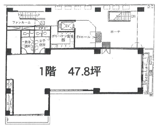 ウエノエストビル1F 間取り図