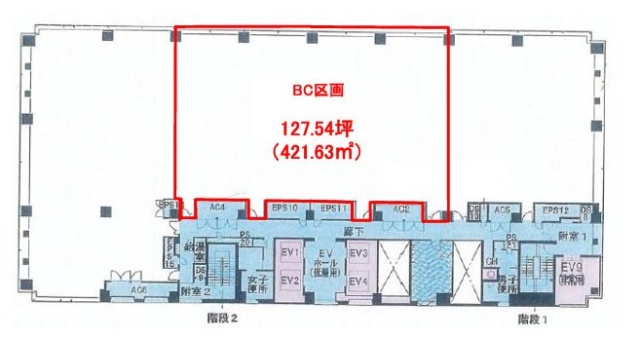 晴海アイランドトリトンスクエアオフィスタワーW棟BC 間取り図