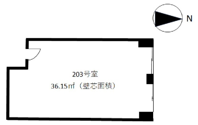弁護士ビル2号館203 間取り図