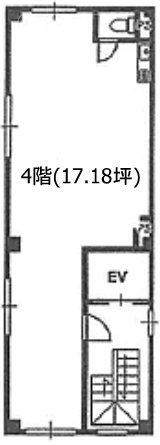 オフィスコオフィス日本橋横山町4F 間取り図