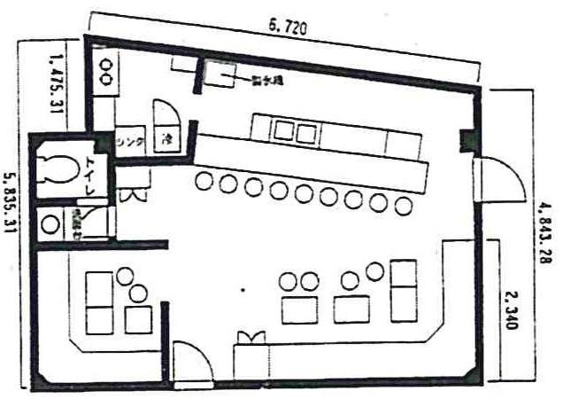 中島ビルA 間取り図