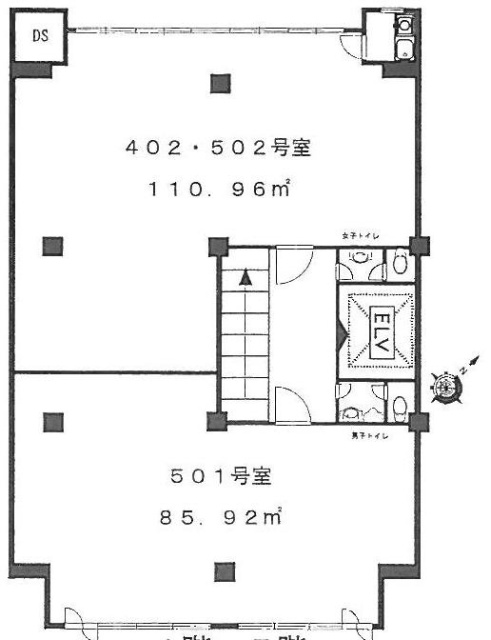 新赤坂ビル501 間取り図