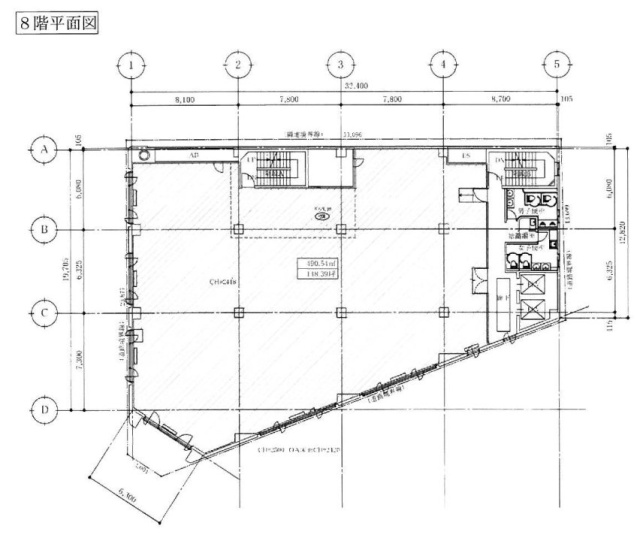 京橋三菱ビル8F 間取り図