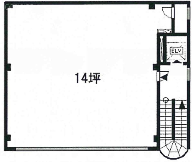 仲三大鉄ビル3F 間取り図