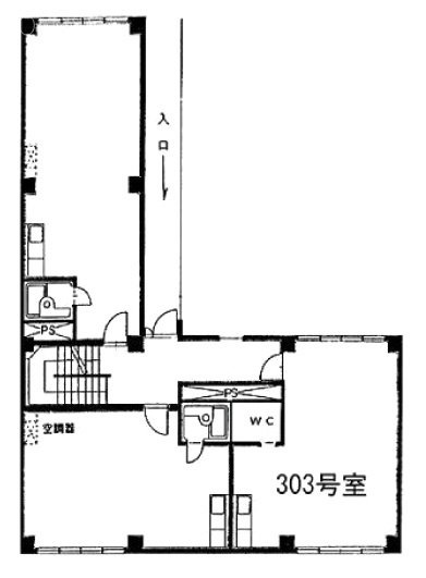 南部坂アネックス303 間取り図