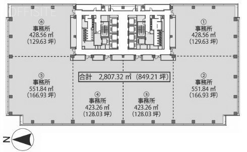 中野セントラルパークイースト4F 間取り図