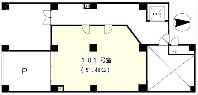 ヴァルス山下町ビル101 間取り図