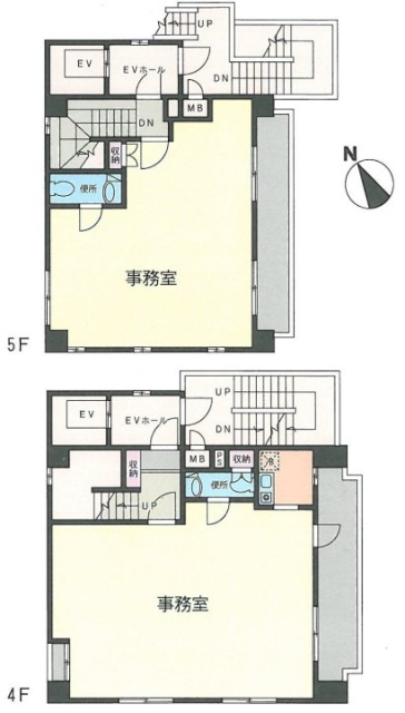 アローム赤坂4F～5F 間取り図