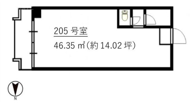光雲閣205 間取り図