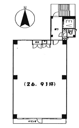 写光ビル8F 間取り図
