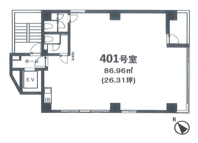 ゼネラルビル恵比寿西401 間取り図