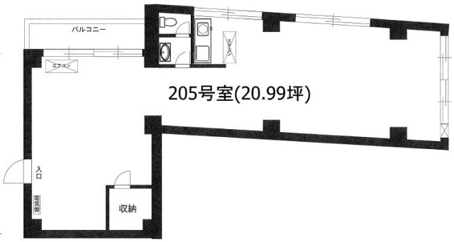 ISビル205 間取り図