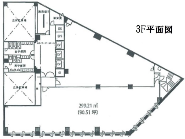 合人社高島橋ビル3F 間取り図