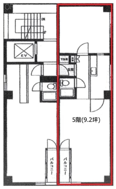 MIBビル5F 間取り図