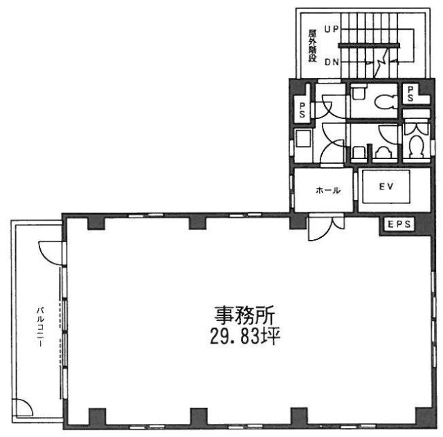 内外(ないがい)ビル6F 間取り図