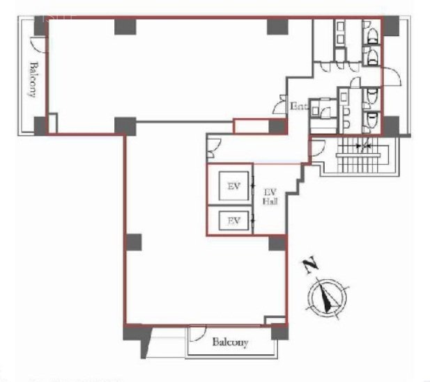 アクシオール三田5F 間取り図