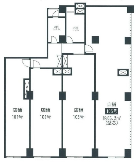 白鳩マンション105 間取り図