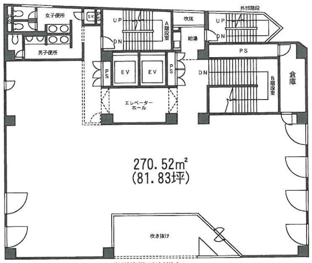 朝日観光ビル2F 間取り図