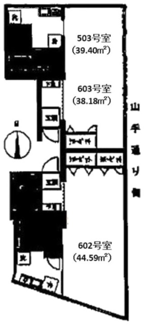 東京セントラル代々木603 間取り図