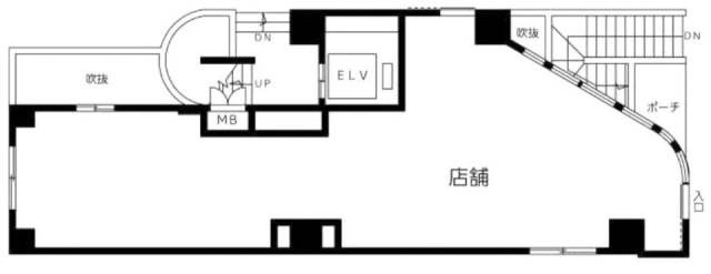 松本ビル1F 間取り図