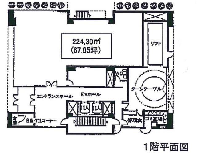 上野駅前第一生命ビル1F 間取り図