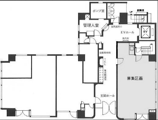 イトーピア神田共同ビル1F 間取り図