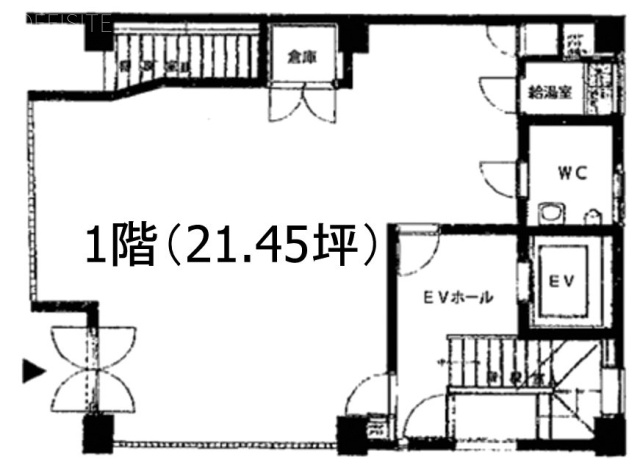 東京質屋会館東質ビル1F 間取り図