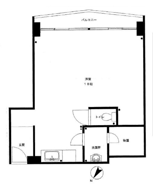 パレス青山309 間取り図