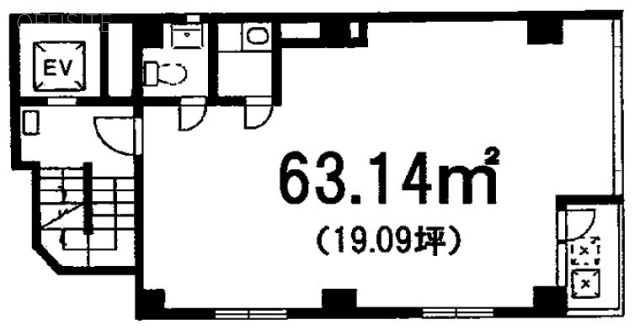 プロムナード深瀬4F 間取り図