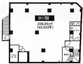 青山ダイハンビルB1F 間取り図