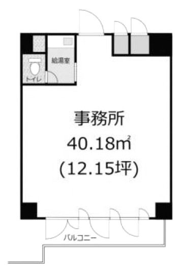 さいかち坂ビル302 間取り図