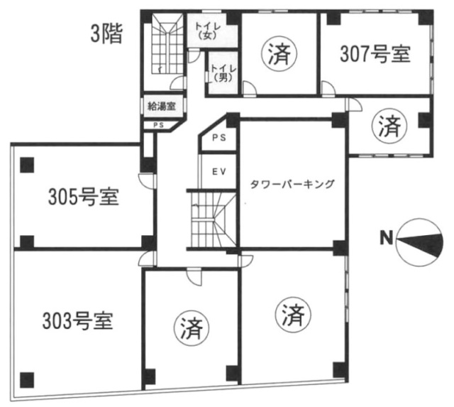 大同ビル307 間取り図