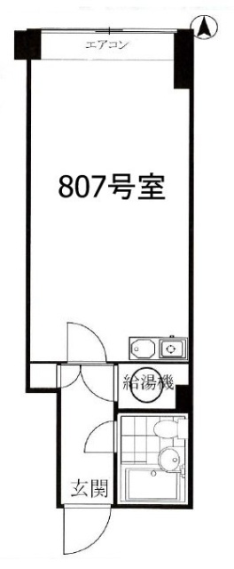 青山ハイツ807 間取り図