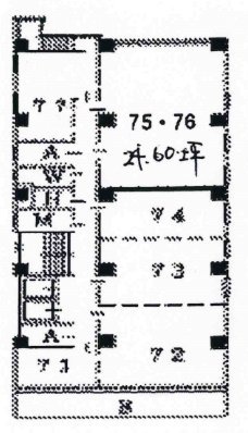 共同ビル小伝馬町75・76 間取り図