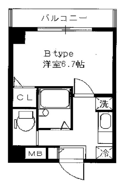 リバース横浜402 間取り図