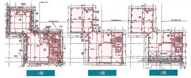 QCCube北青山ビル1F～3F 間取り図