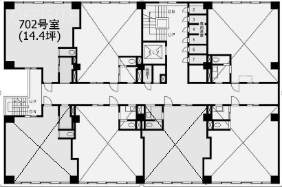 日東ビル702 間取り図