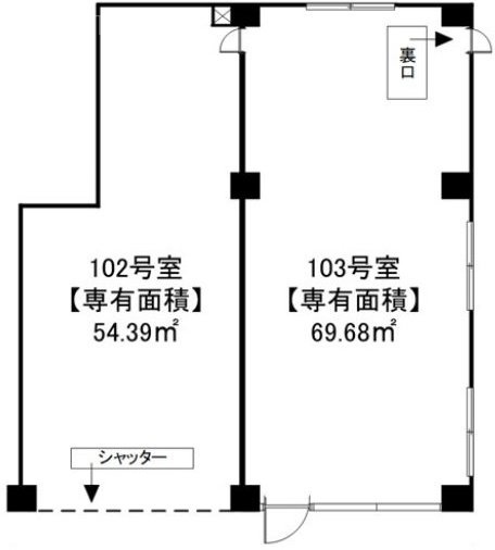 YMビル1F 間取り図