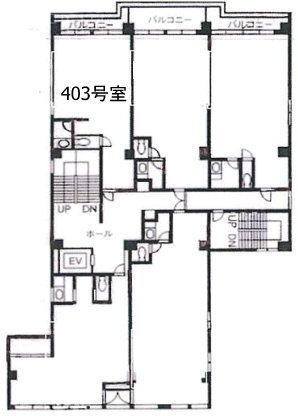 毛利ビル403 間取り図