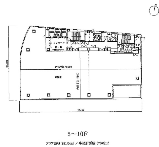 NEX新宿10F 間取り図