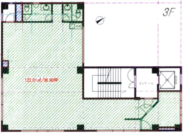 フェロー日立3F 間取り図