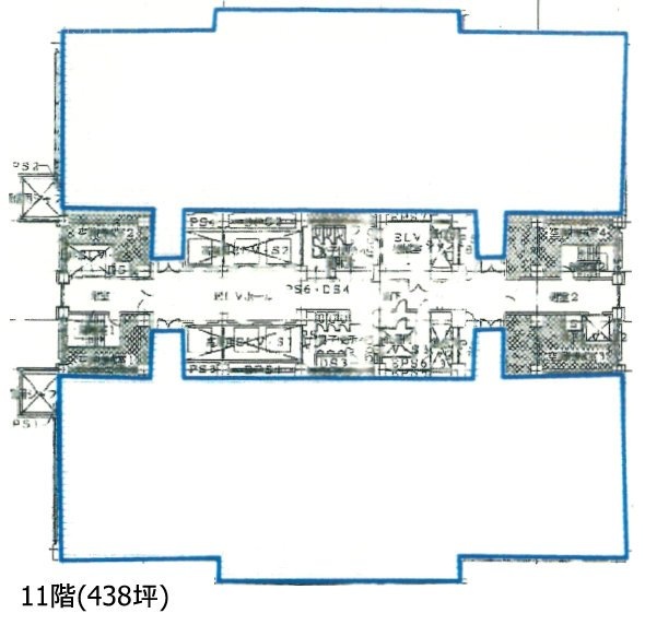 横浜メディアタワー11F 間取り図