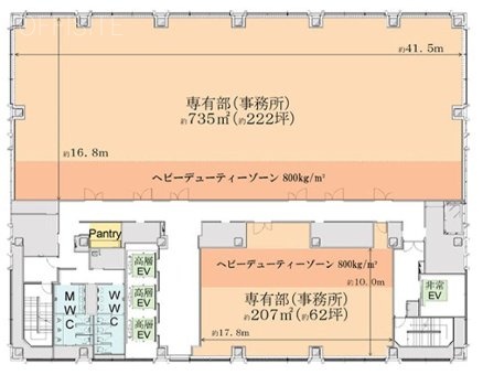Kタワー横浜19F 間取り図