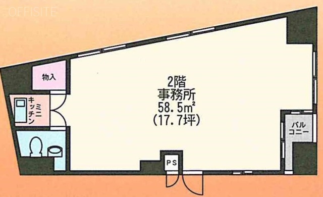 ブリリアンス五反田ビル2F 間取り図