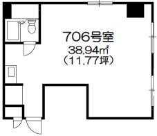 ワコーレ新宿第一ビル706 間取り図