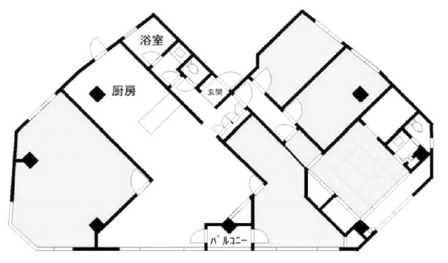 府中センタービル3F 間取り図